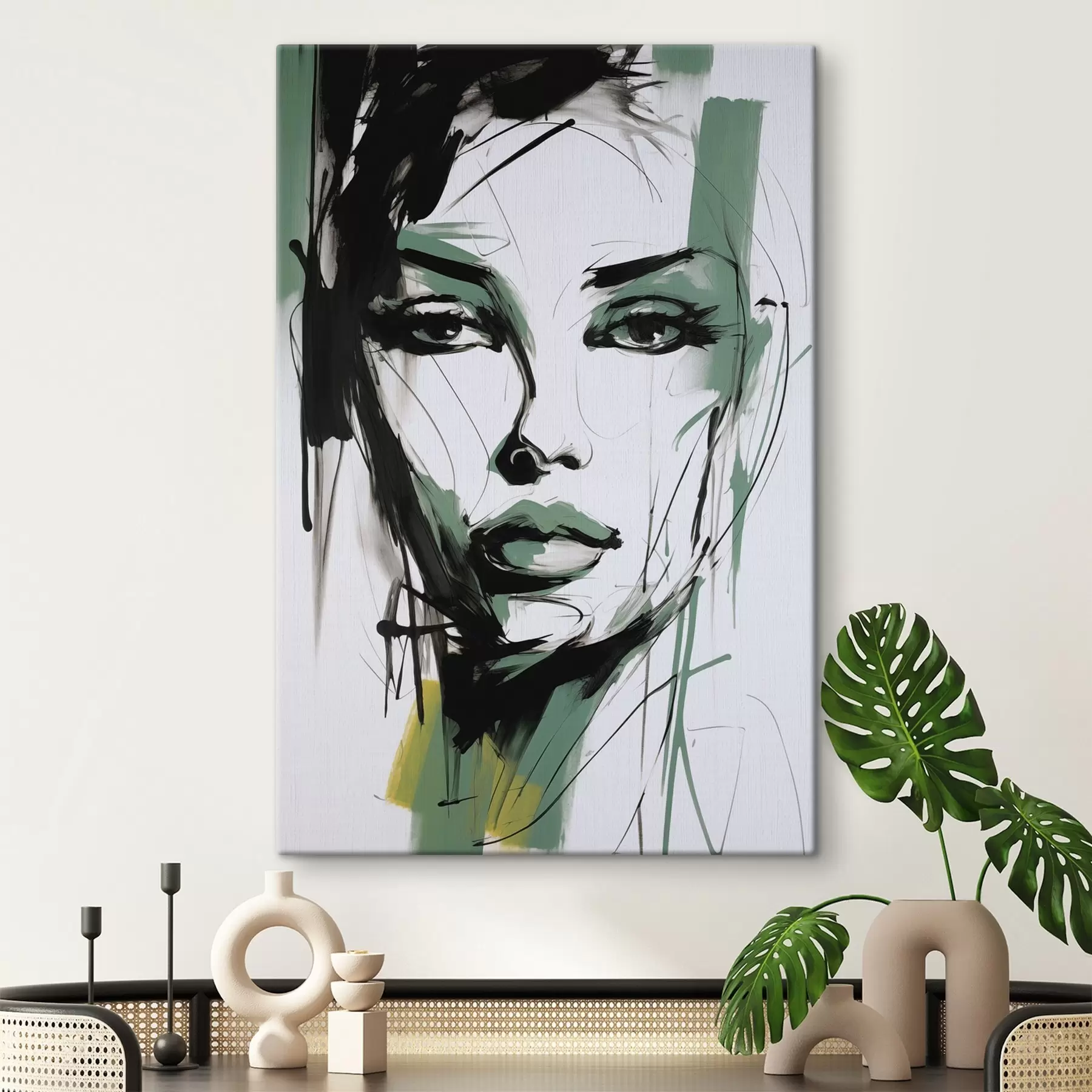 Fototapete Abstraktes Frauenporträt s47499