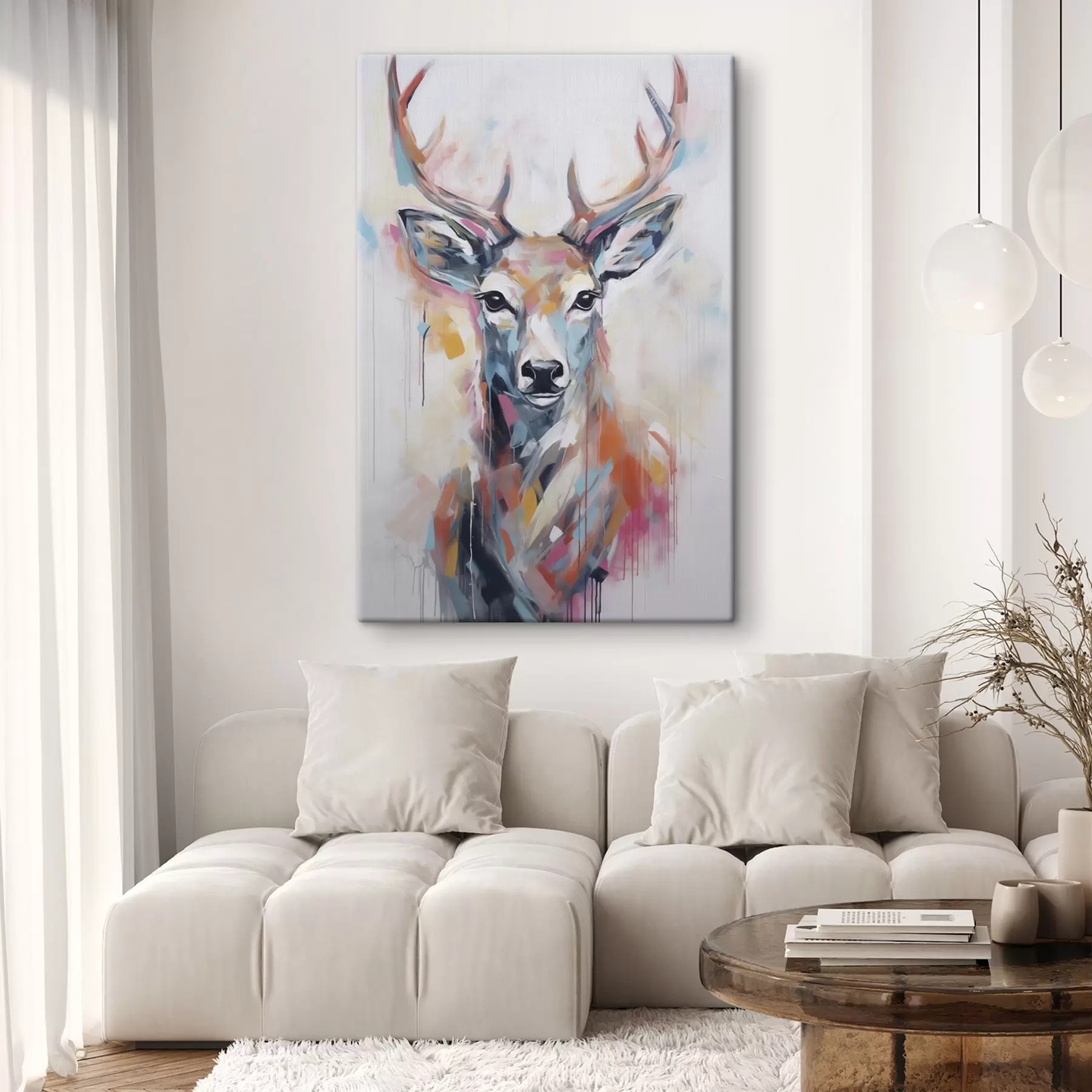 Fototapete Hirsch-Imitationsgemälde s47503