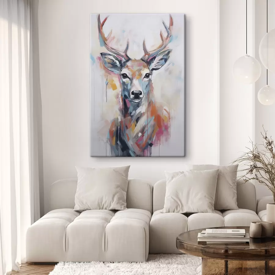 Fototapete Hirsch-Imitationsgemälde s47503