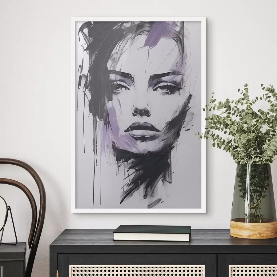 Fototapete Abstraktes Frauenporträt f47498