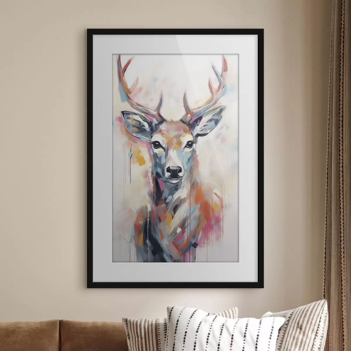 Poster Hirsch-Imitationsgemälde f47503