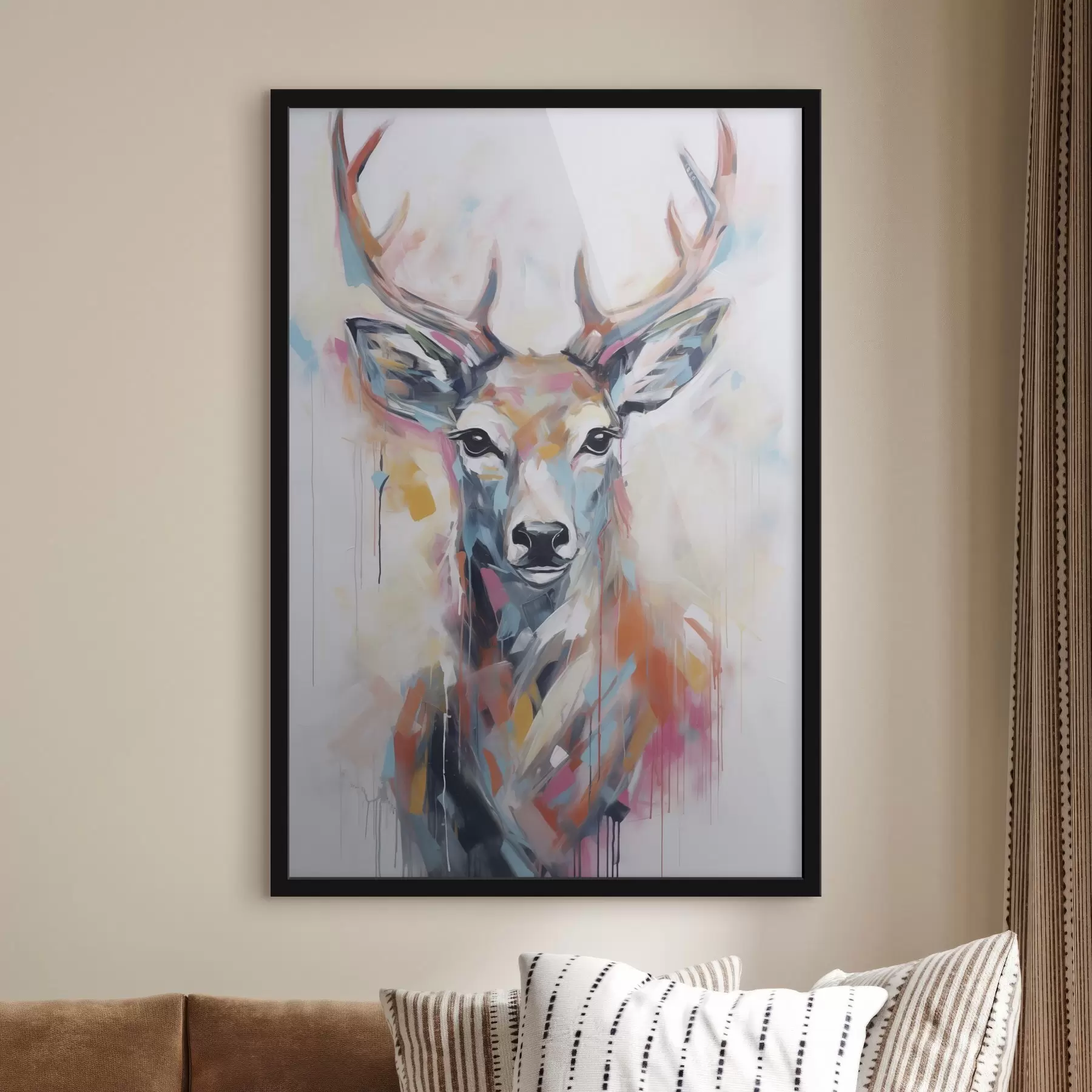 Fototapete Hirsch-Imitationsgemälde f47503