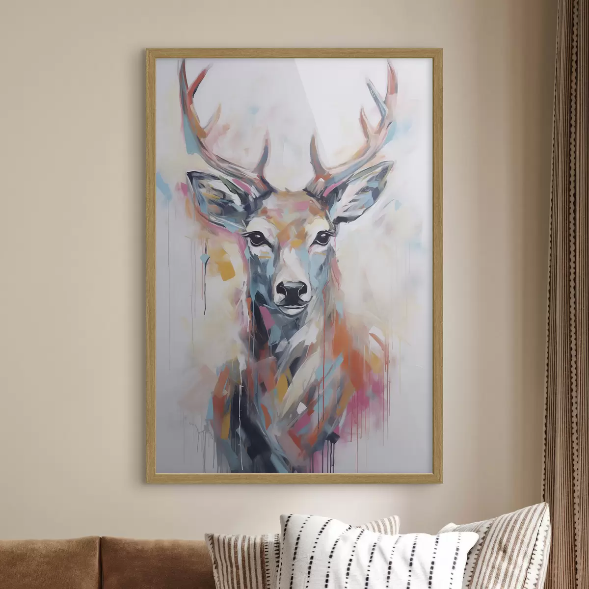 Poster Hirsch-Imitationsgemälde f47503