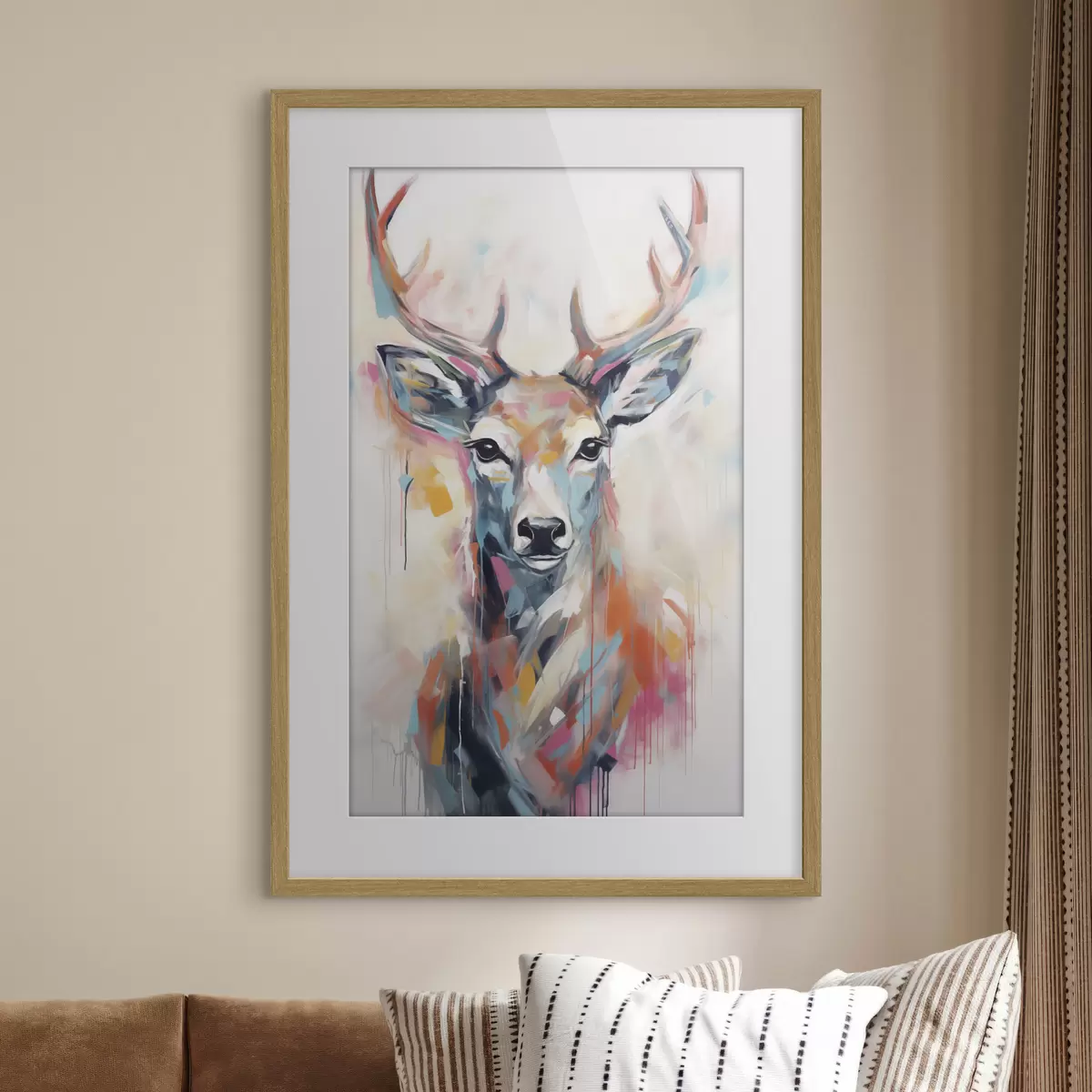 Poster Hirsch-Imitationsgemälde f47503