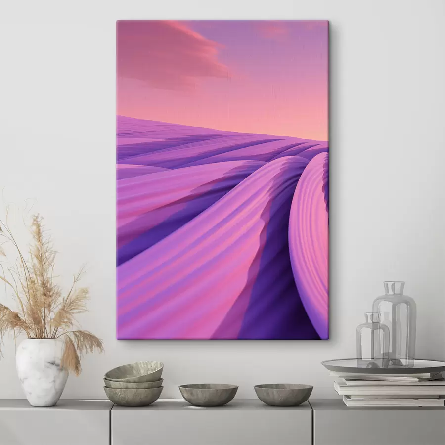 Fototapete Abstrakte Lavendelfelder s47110