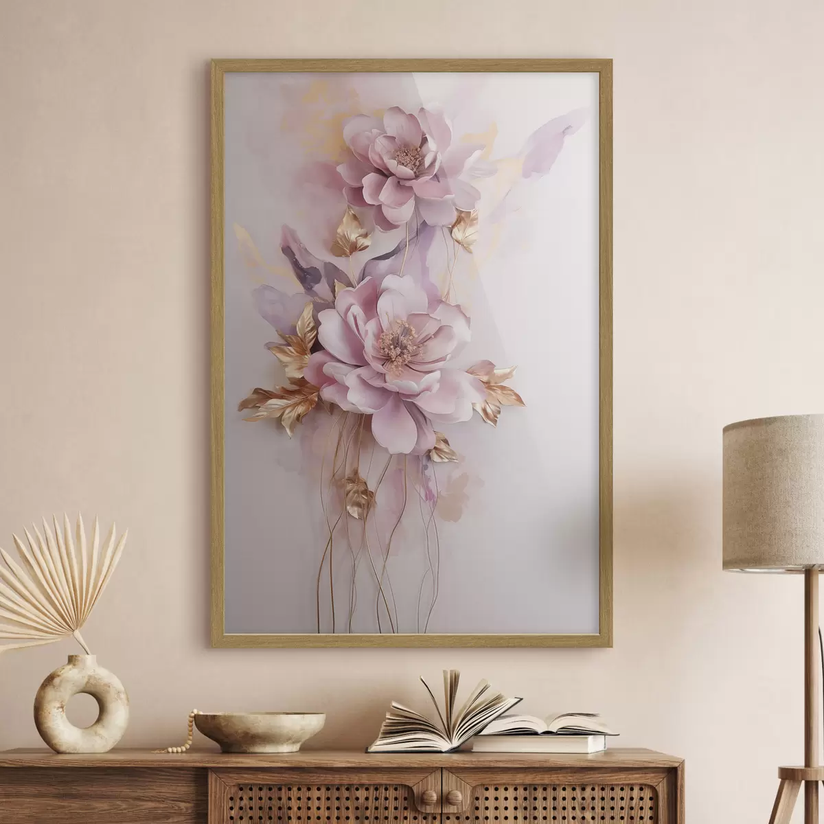 Poster Wunderschöne abstrakte Blumen f47104