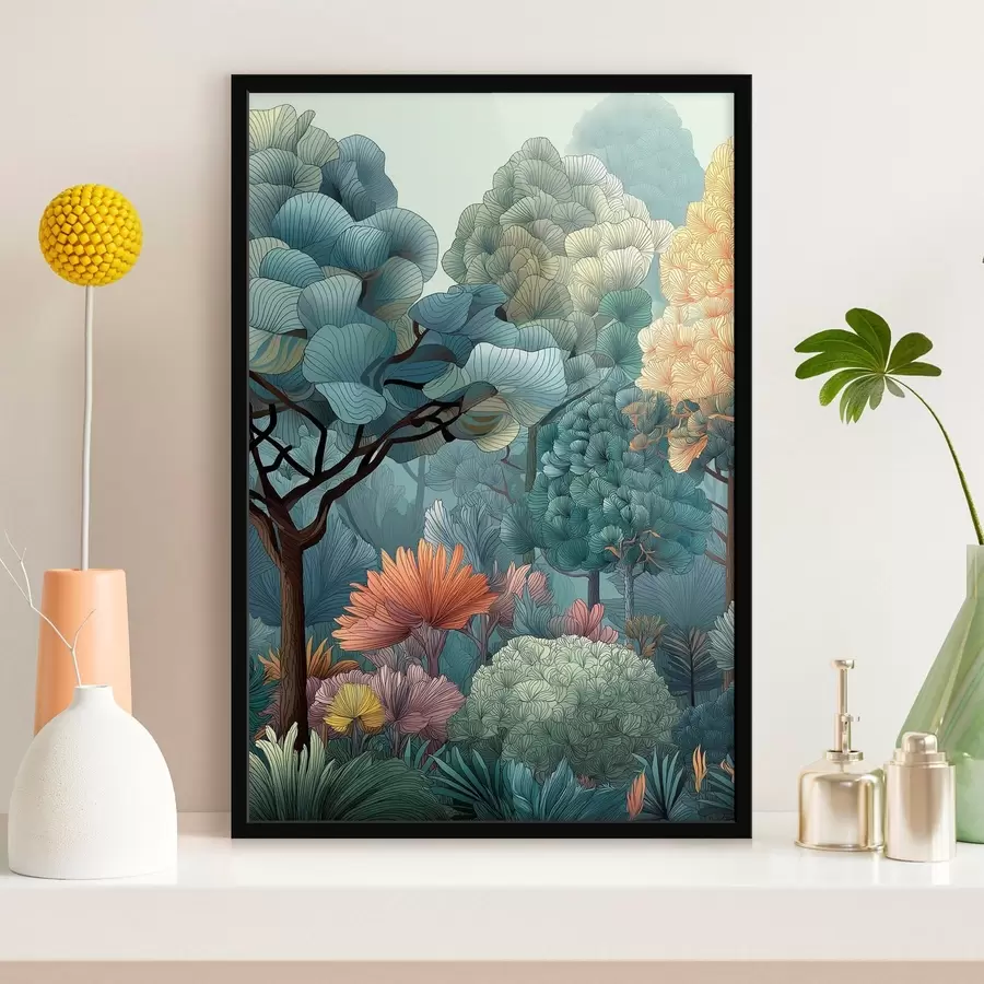 Fototapete Abstrakter Wald f47105