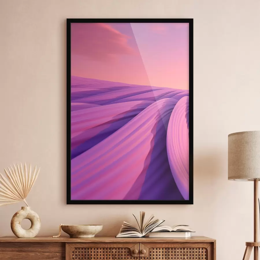 Fototapete Abstrakte Lavendelfelder f47110