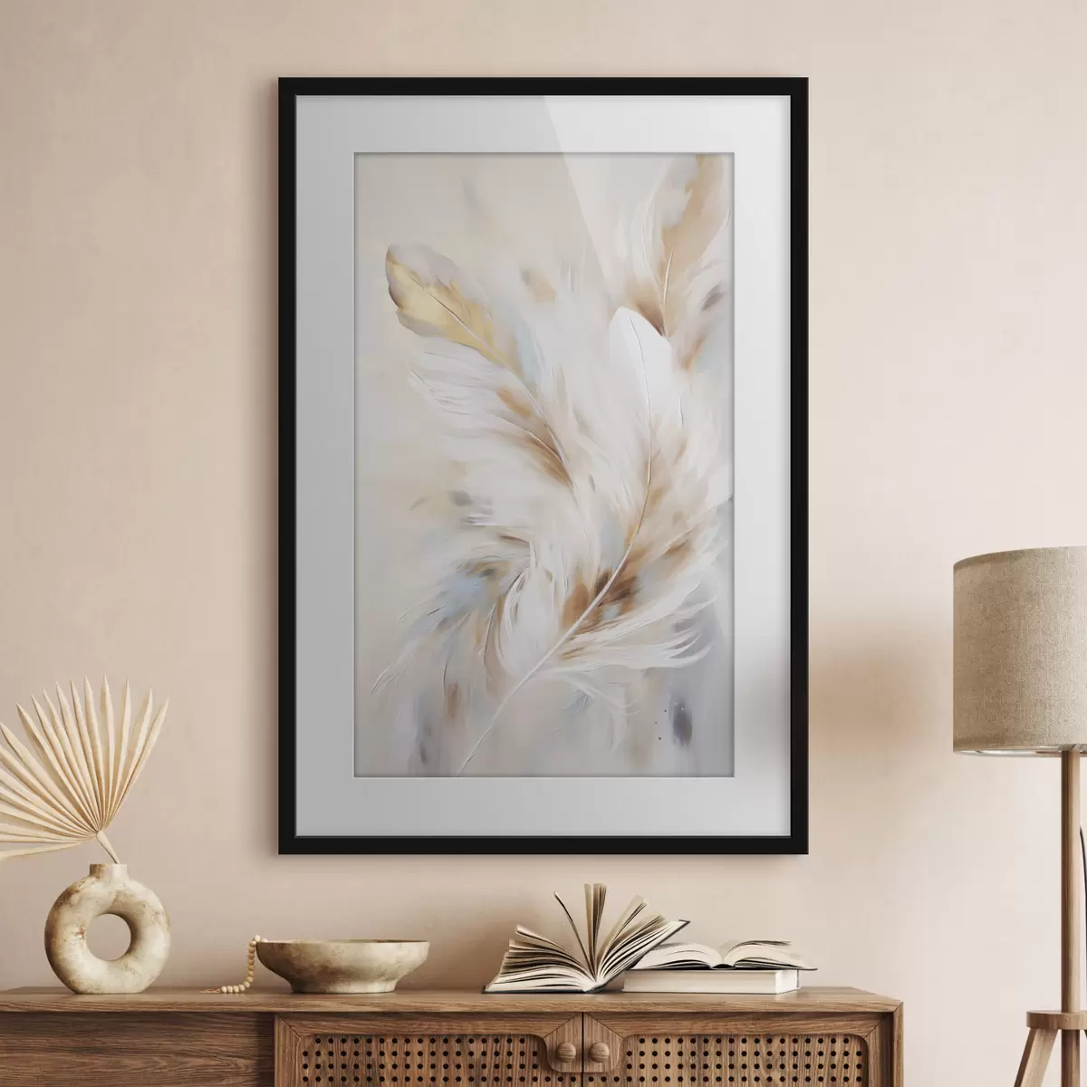 Poster Federn und Vertrauen f47442