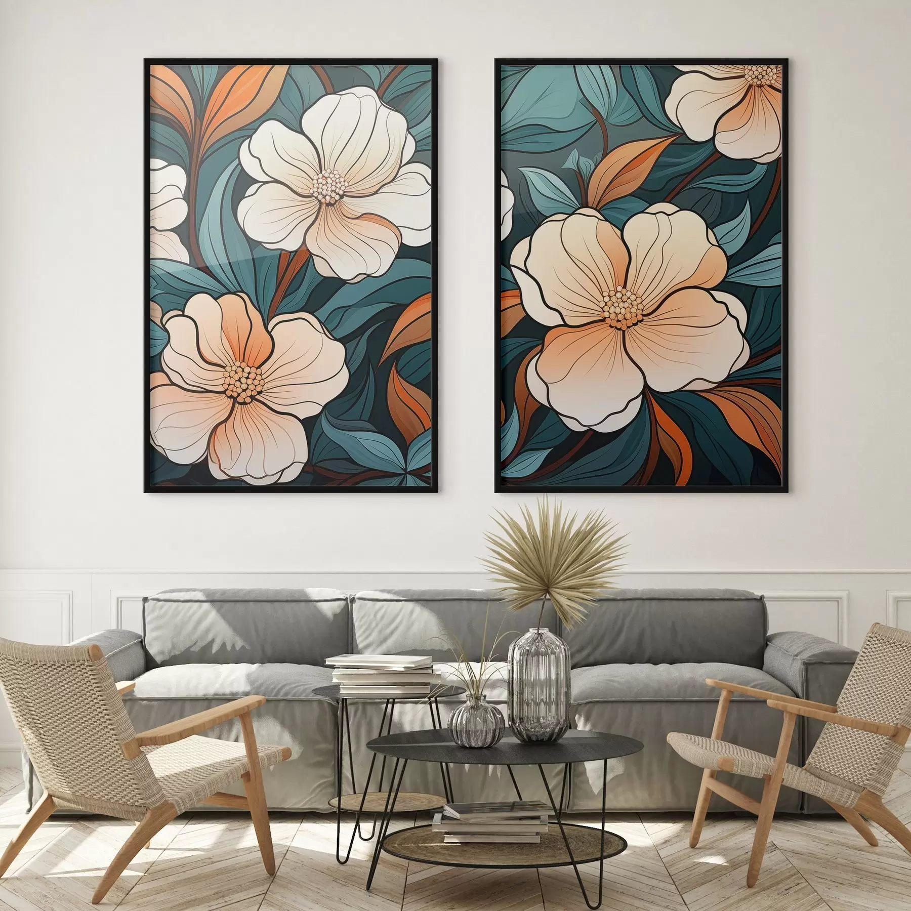 Fototapete Bunte Blumen d00554