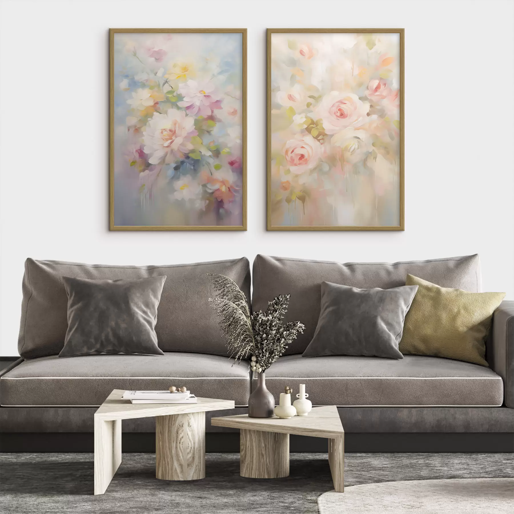 Fototapete Blumen Nachahmung Malerei d00563