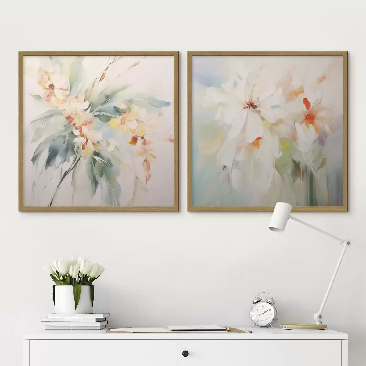 Poster Abstrakte Blumen d00565