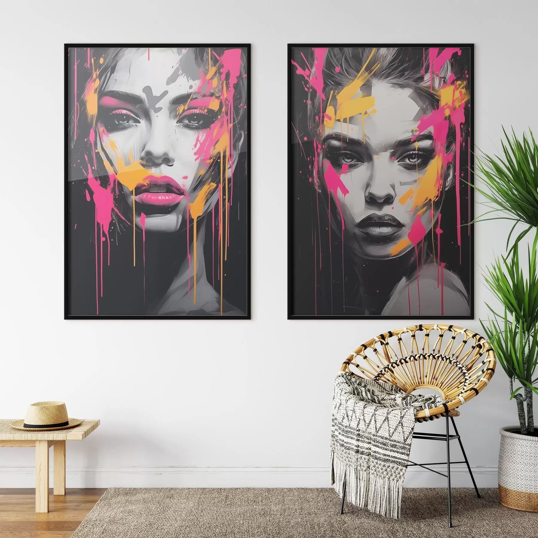 Fototapete Porträts in Farbe d00584