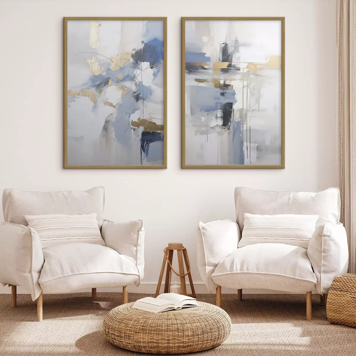 Poster Moderne Abstraktion Nachahmung der Malerei d00588