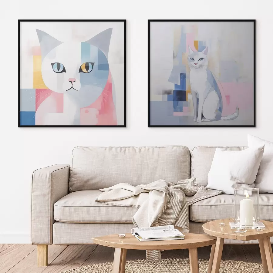 Fototapete Abstrakte Katze d00592