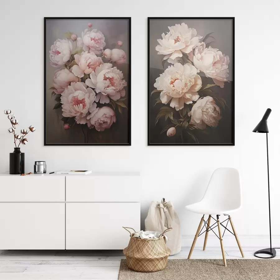 Fototapete Zarte Pfingstrosen d00598