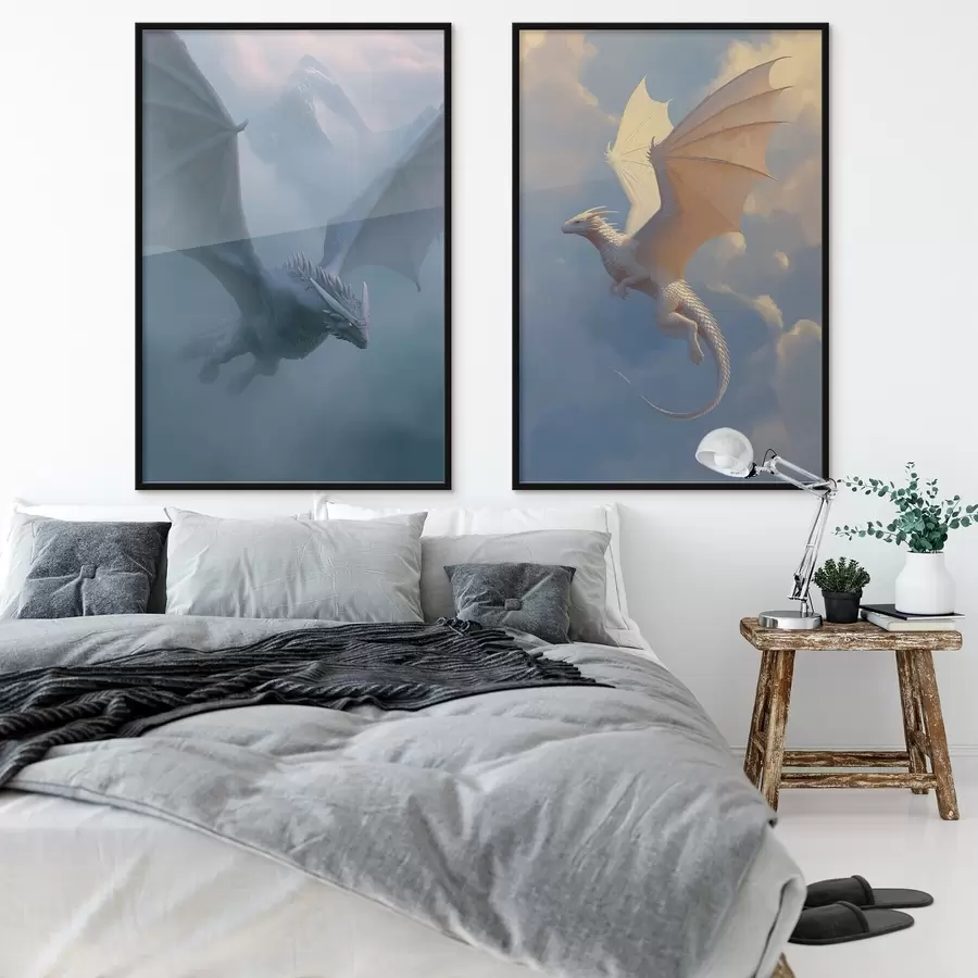 Fototapete Drachen am Himmel d00600