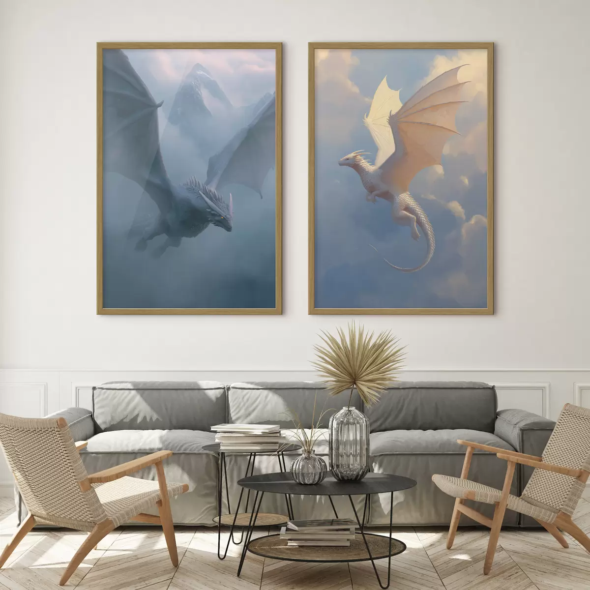 Poster Drachen am Himmel d00600