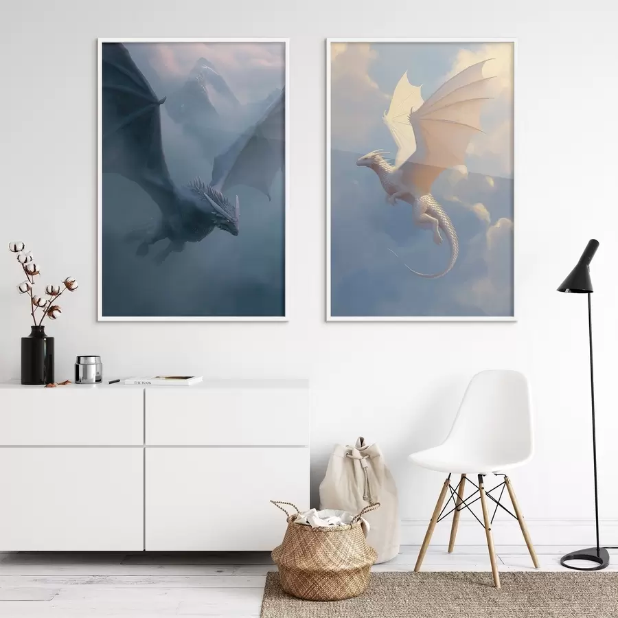 Fototapete Drachen am Himmel d00600