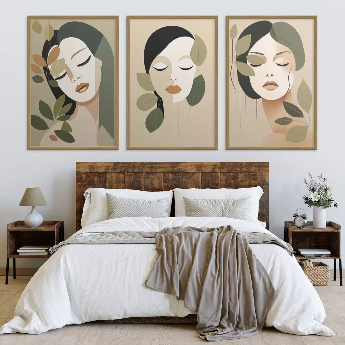 Poster Gesichter von Mädchen d00605