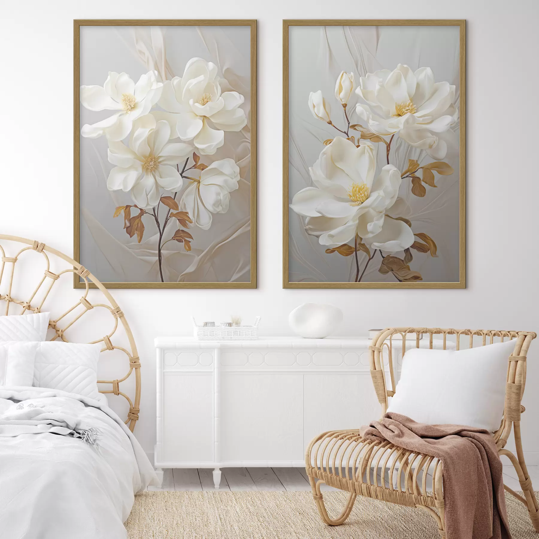 Fototapete Zarte abstrakte Blumen d00611
