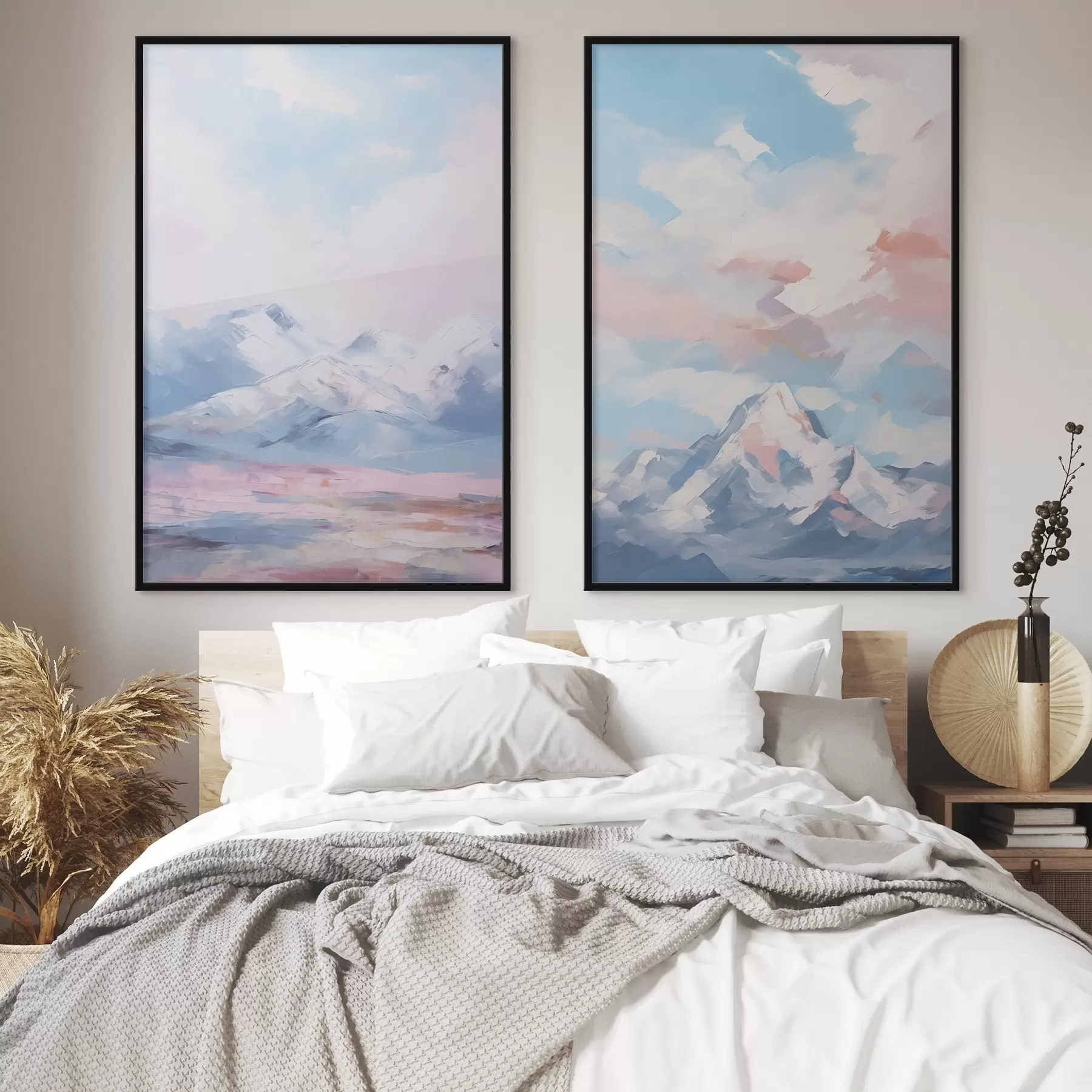 Fototapete Berge Nachahmung Malerei d00626