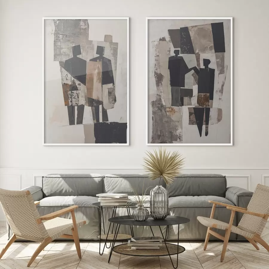 Fototapete Abstraktion mit Scherenschnitten d00716