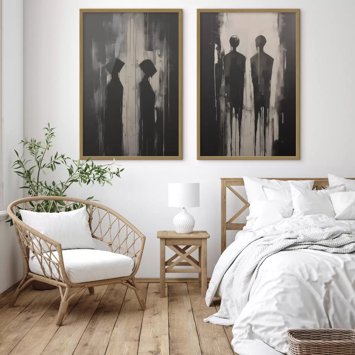 Poster Silhouetten von Menschen d00730