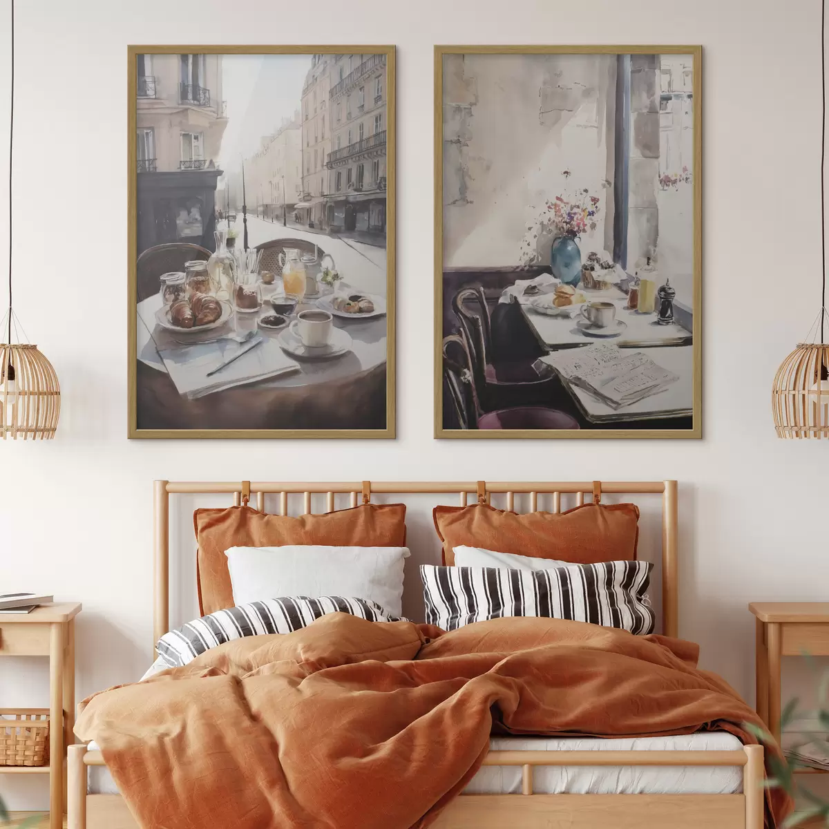 Poster frühstück in Paris d00736