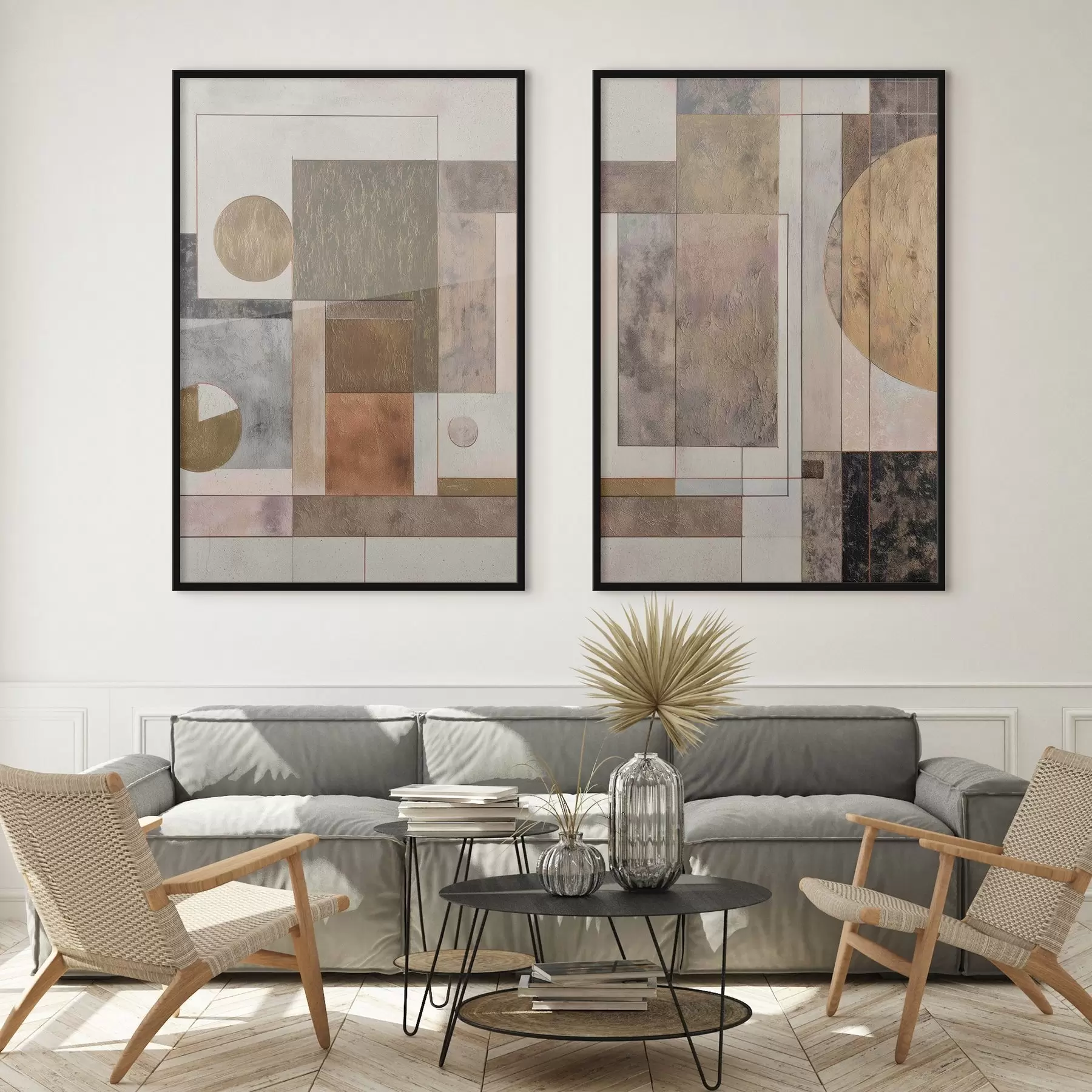 Fototapete abstrakte moderne Geometrie d00738