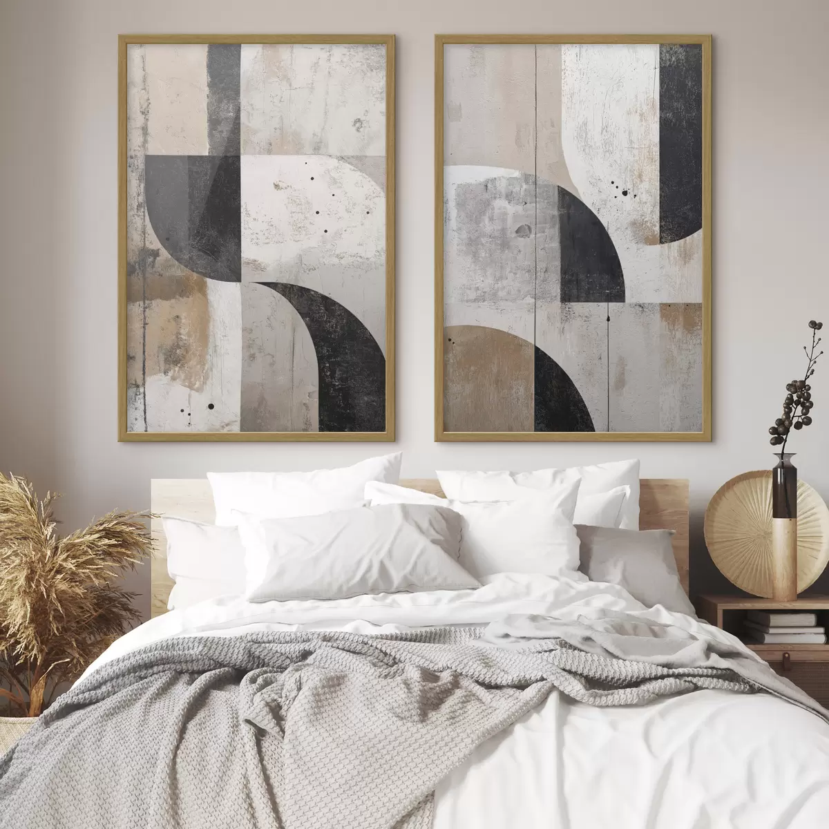 Poster Duett geometrischer Bögen d00750