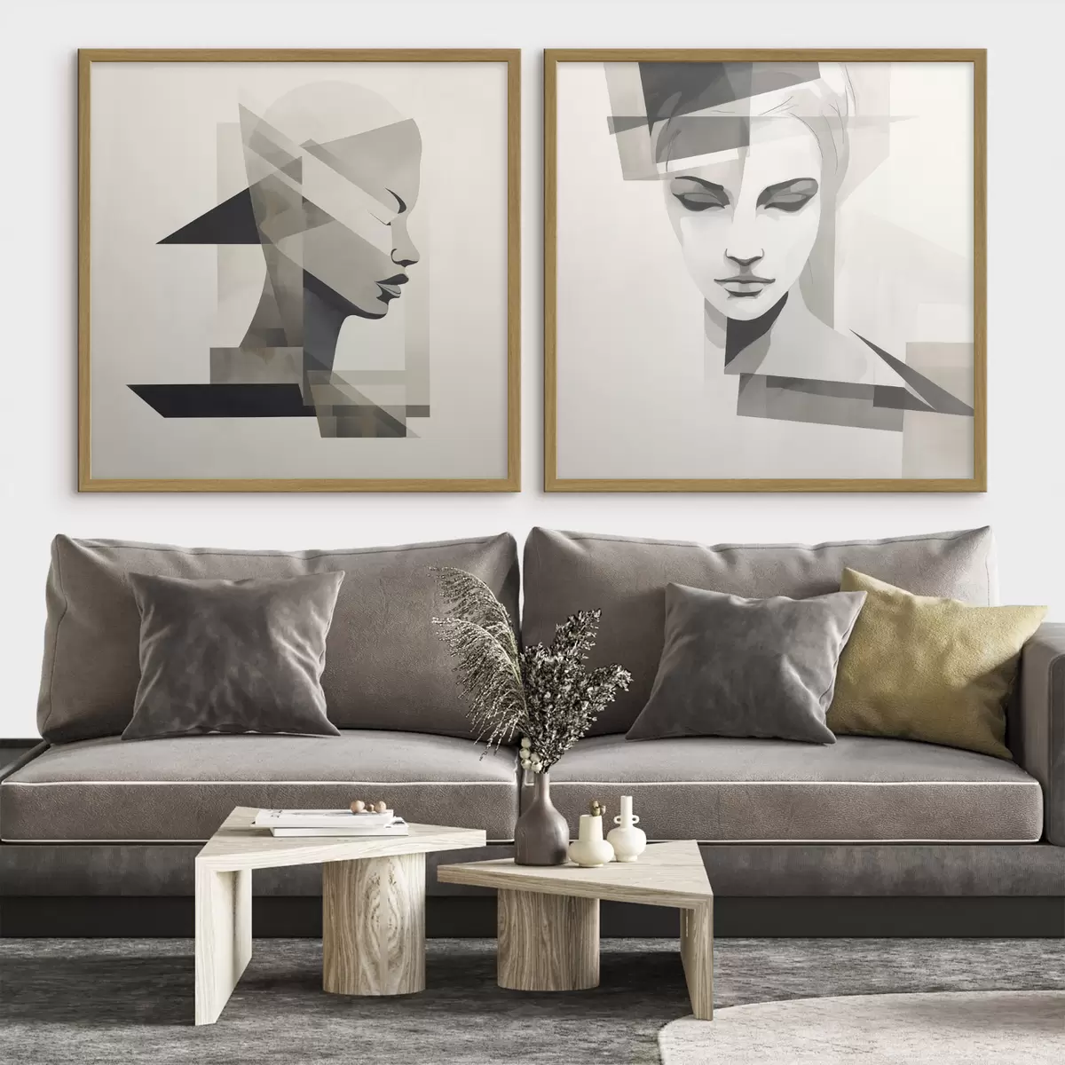Poster Abstraktes Porträt d00753