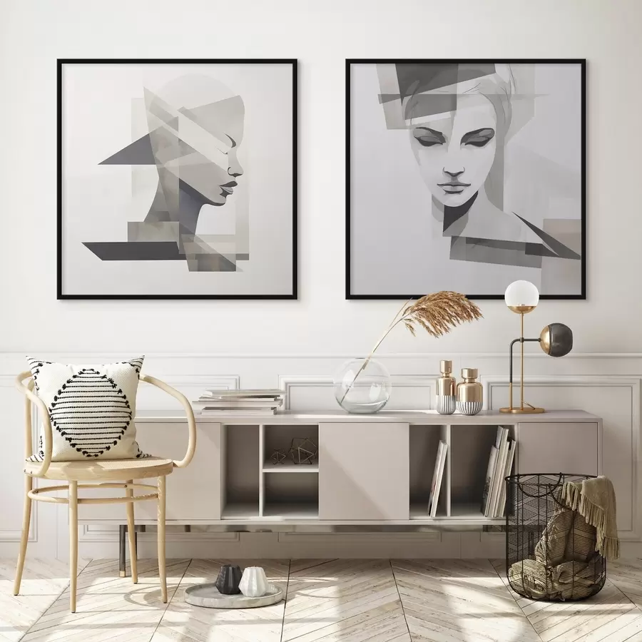 Fototapete Abstraktes Porträt d00753