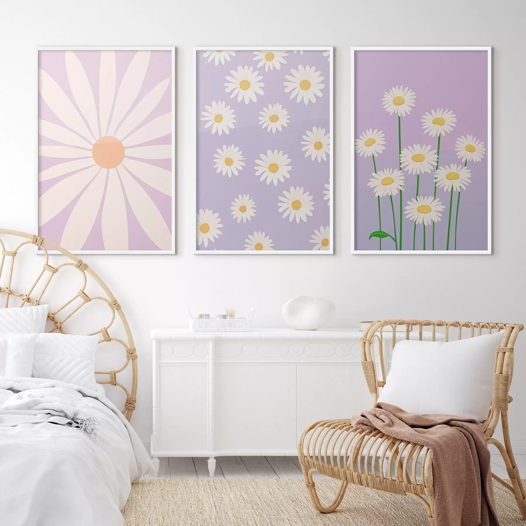 Fototapete Gänseblümchen d00756