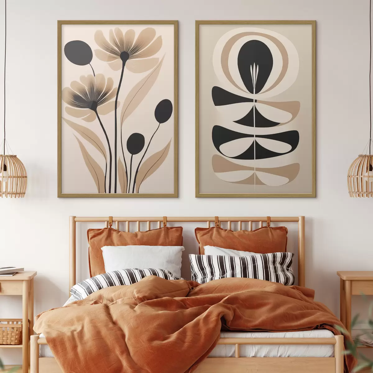 Poster Abstrakte Blumen d00773