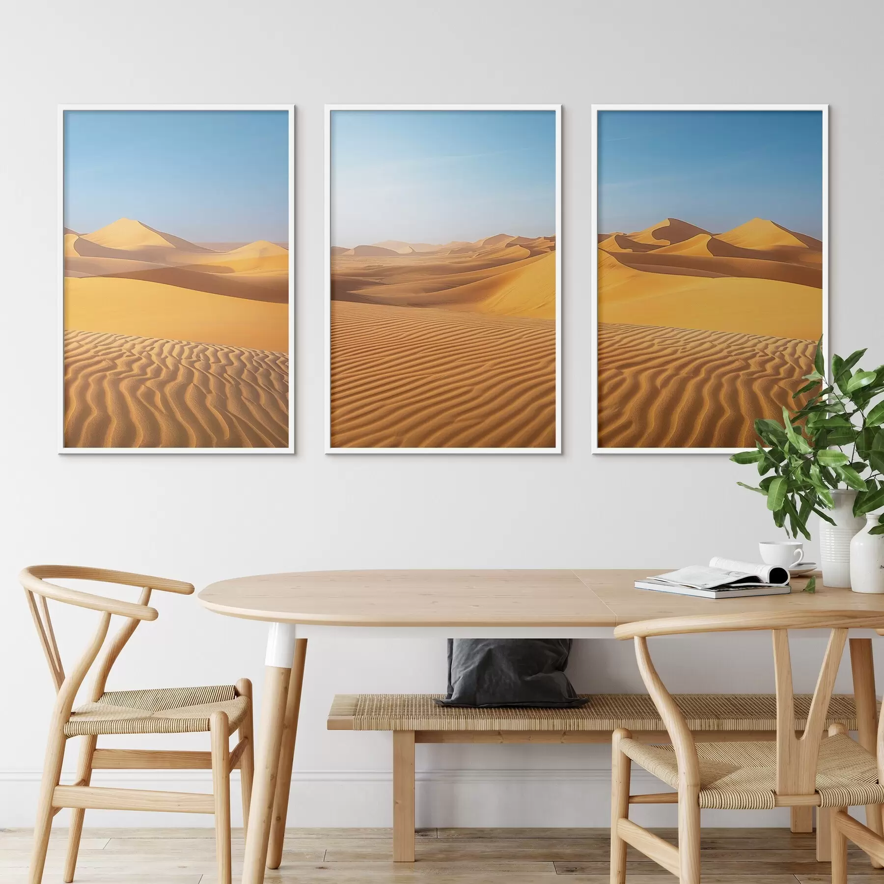 Fototapete Blauer Himmel in der Wüste d00786