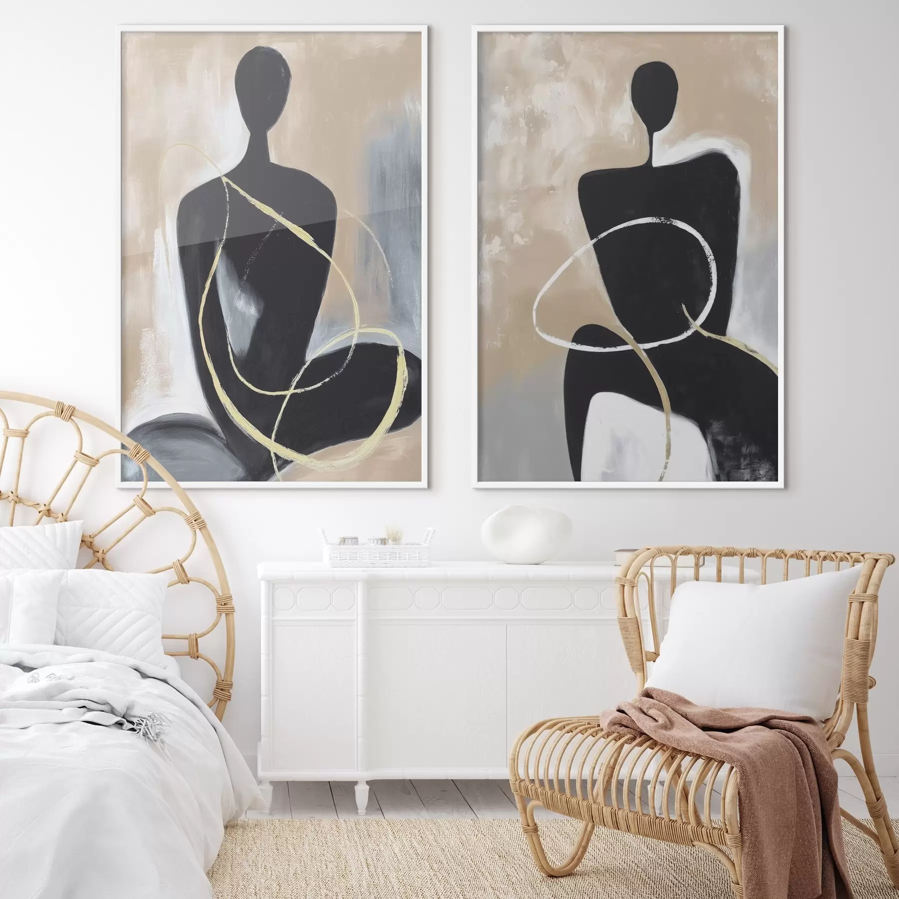 Fototapete Abstrakte Silhouetten d00719