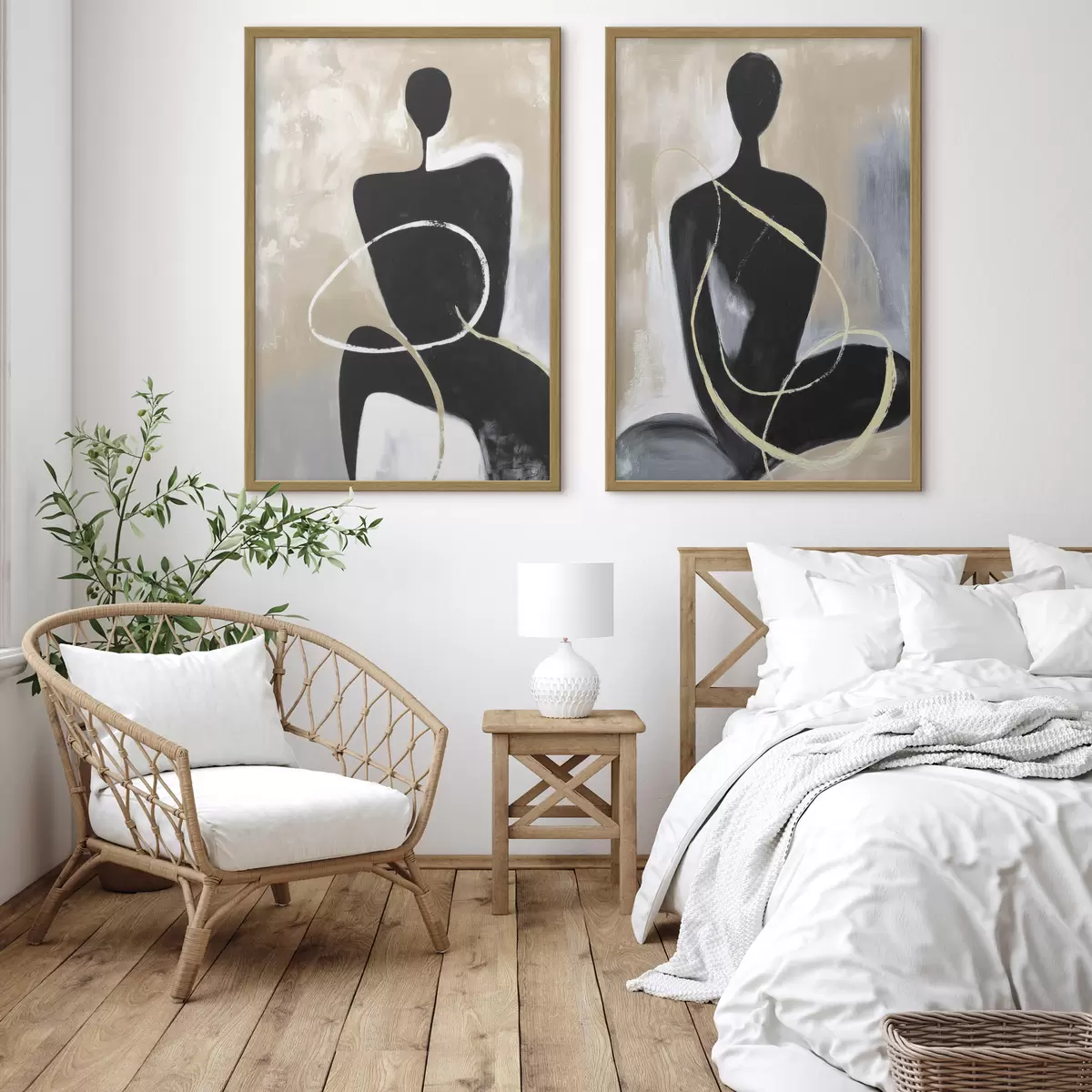 Poster Abstrakte Silhouetten d00719