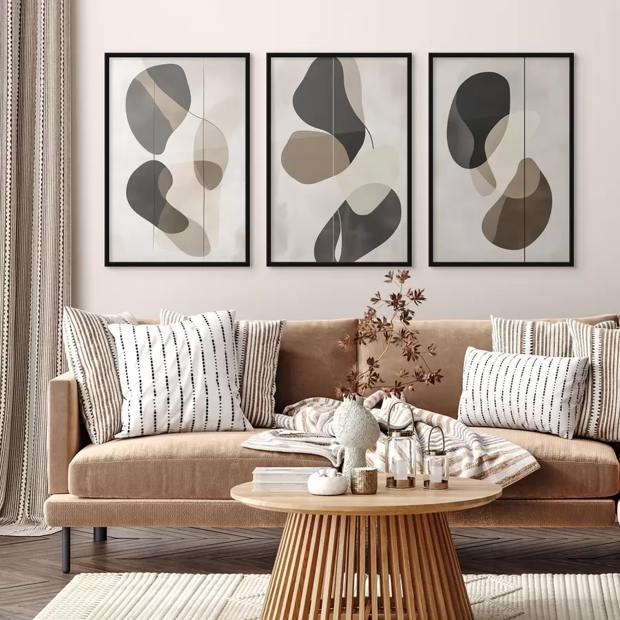 Fototapete Schwebende abstrakte Formen d00777