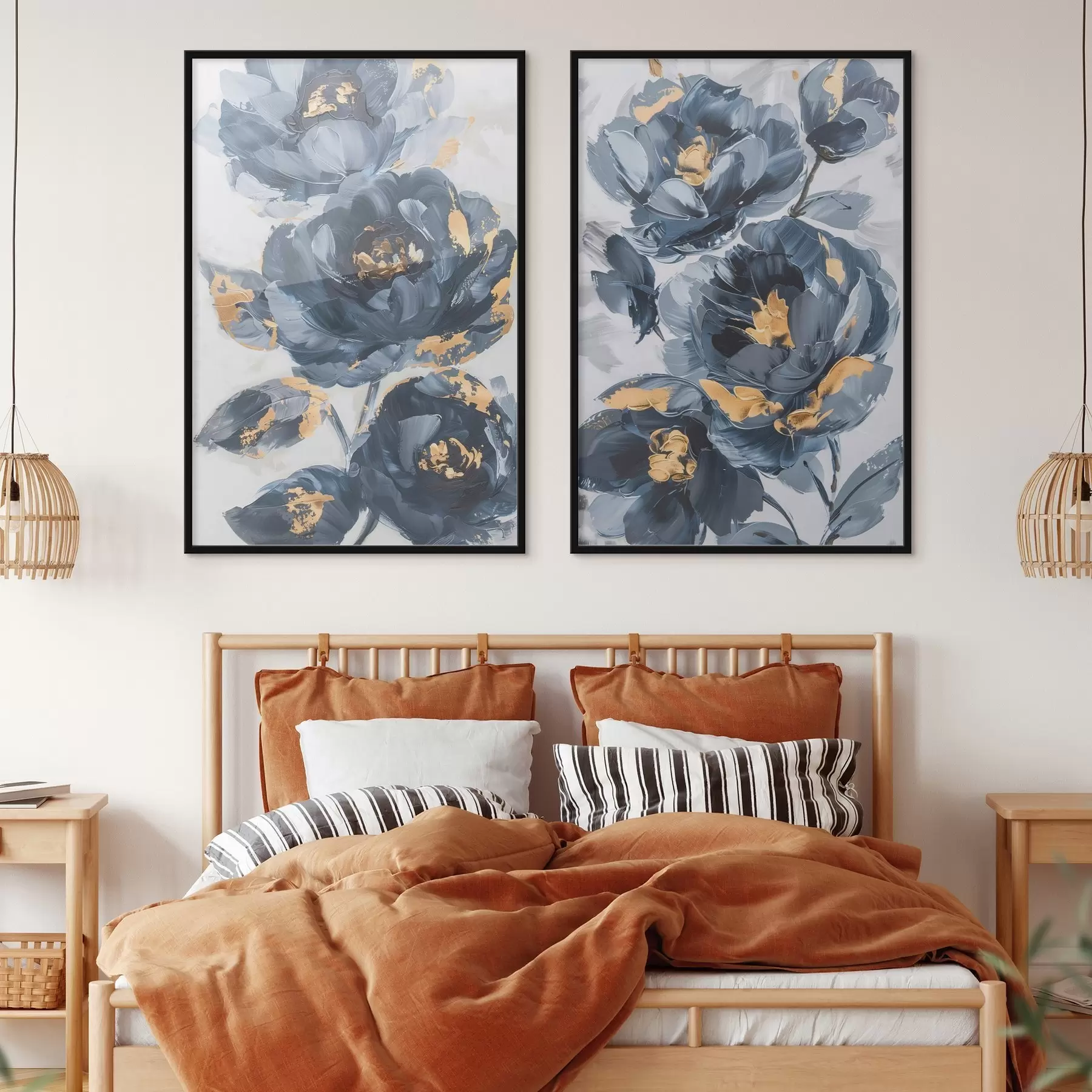 Fototapete Große abstrakte Blumen d00782