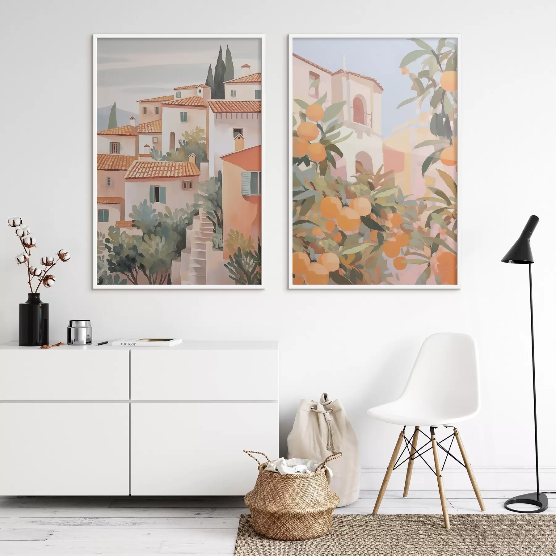 Fototapete Häuser mitten im Garten d00791