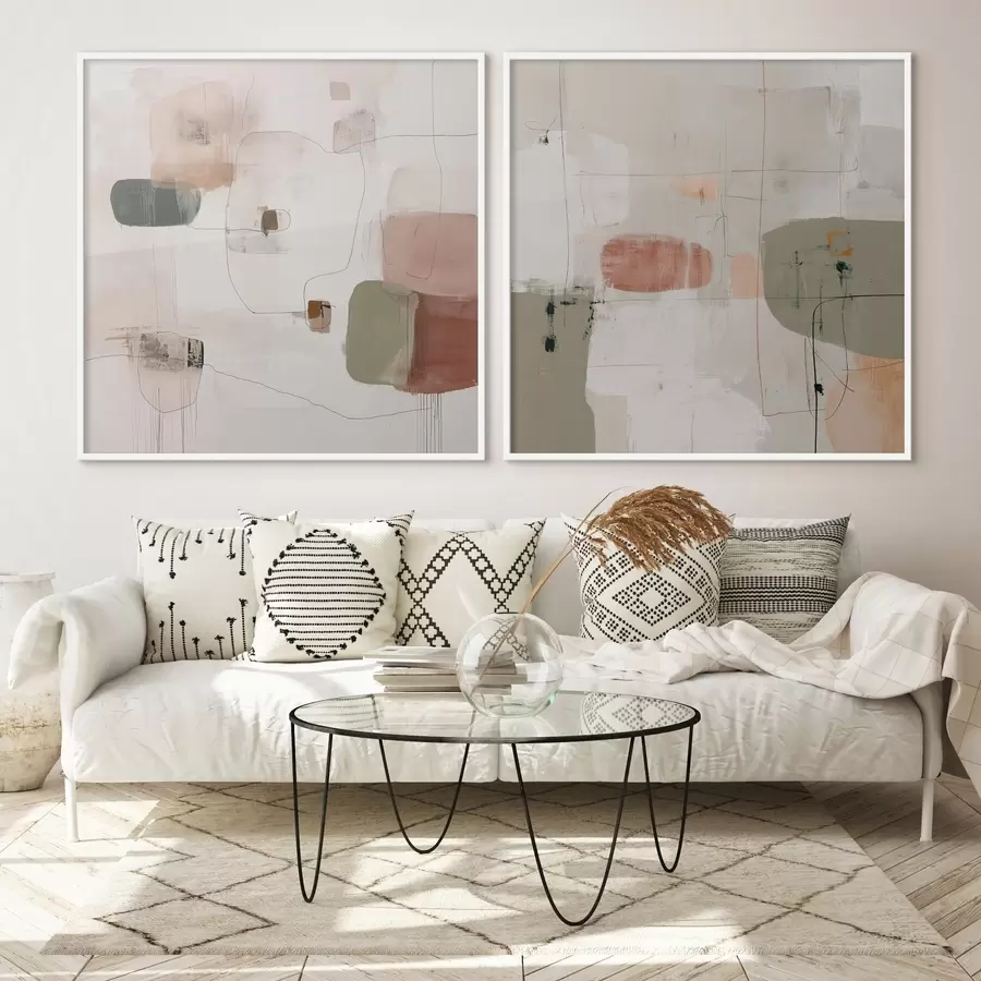 Fototapete Pastellkomposition in neutralen Farbtönen d00745