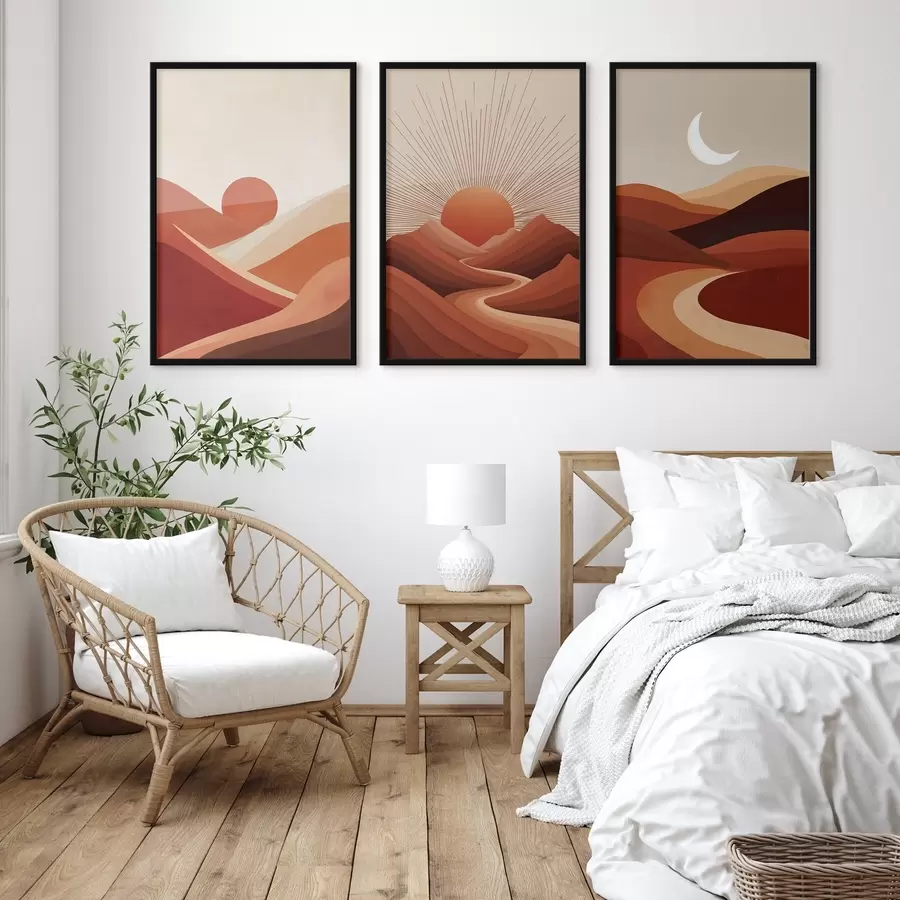 Fototapete Abstrakte Sonne in Linien d00606