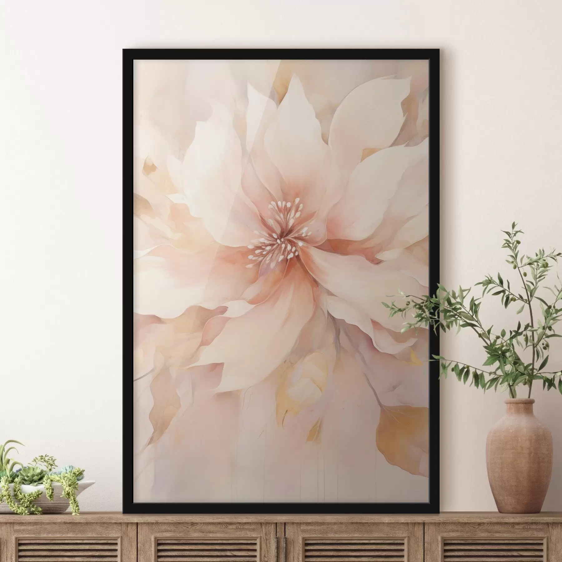 Fototapete Große abstrakte Blume f47444