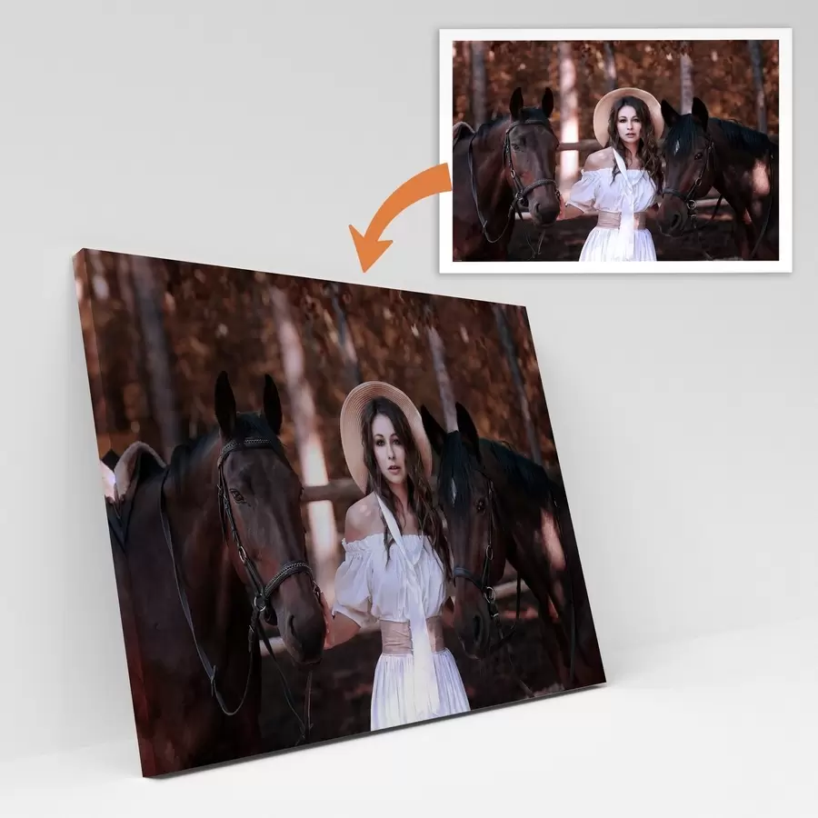 Fototapete Ein Geschenk für ein Mädchen basierend auf ihrem Foto s47176