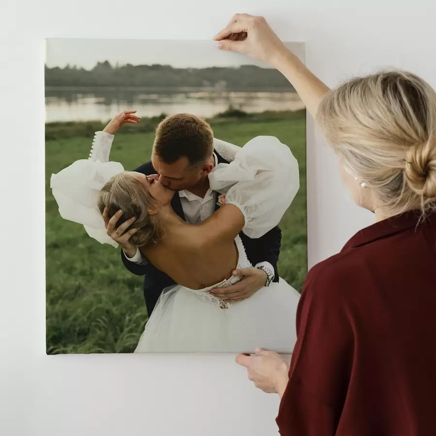 Fototapete Hochzeitsfoto auf Leinwand s47216