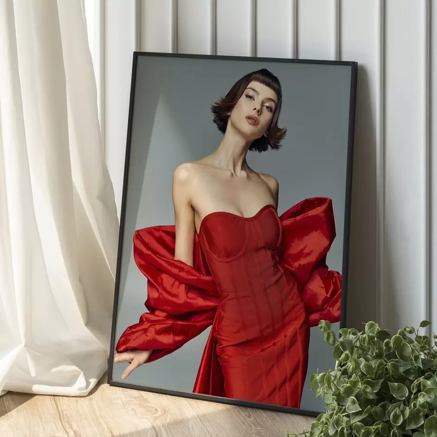 Fototapete Ein Geschenk für ein Mädchen basierend auf ihrem Foto s47158