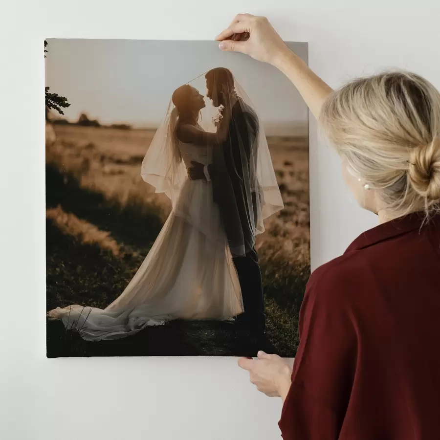 Fototapete Hochzeitsfoto auf Leinwand s47161