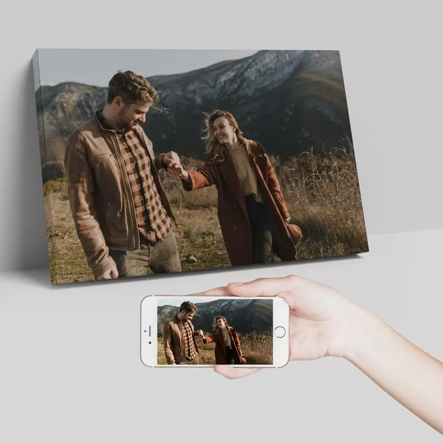 Fototapete Familienfotos auf Leinwand drucken s47167