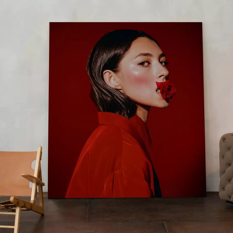 Fototapete Ein Geschenk für ein Mädchen basierend auf ihrem Foto s47181